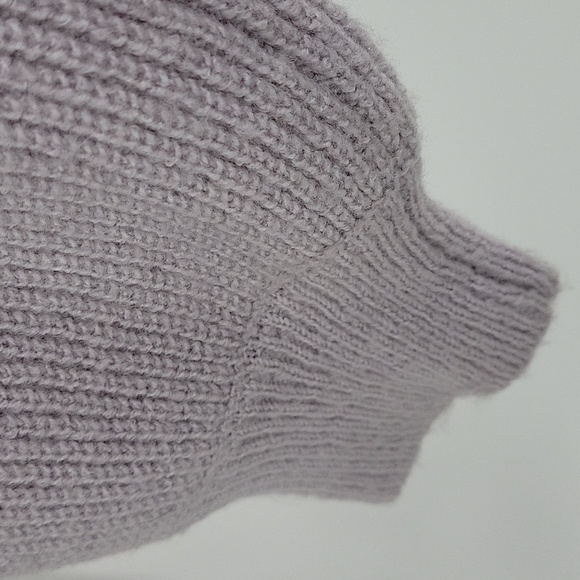 Double Zero Lavander Cropped Long Sleeve Knit Sweater Size S - Picture 9 of 10